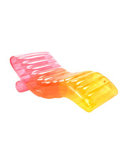 Luxury Pool Floats - Clear Rainbow Chaise Lounger Pool Float